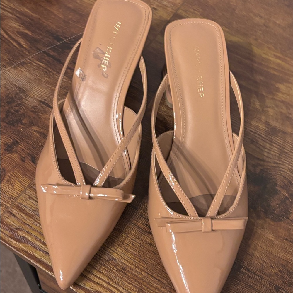 Marc Fisher Nude Patent Heels